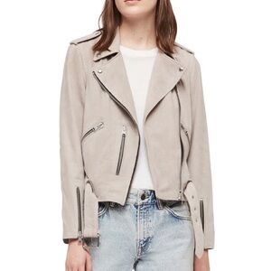 AllSaints Suede Balfern Biker Jacket